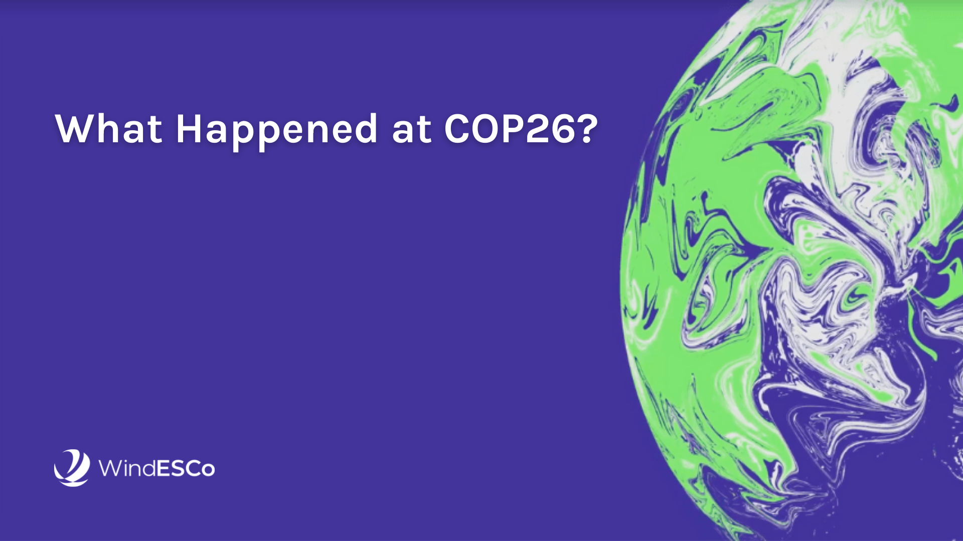 COP26 Key Takeaways with WindESCo