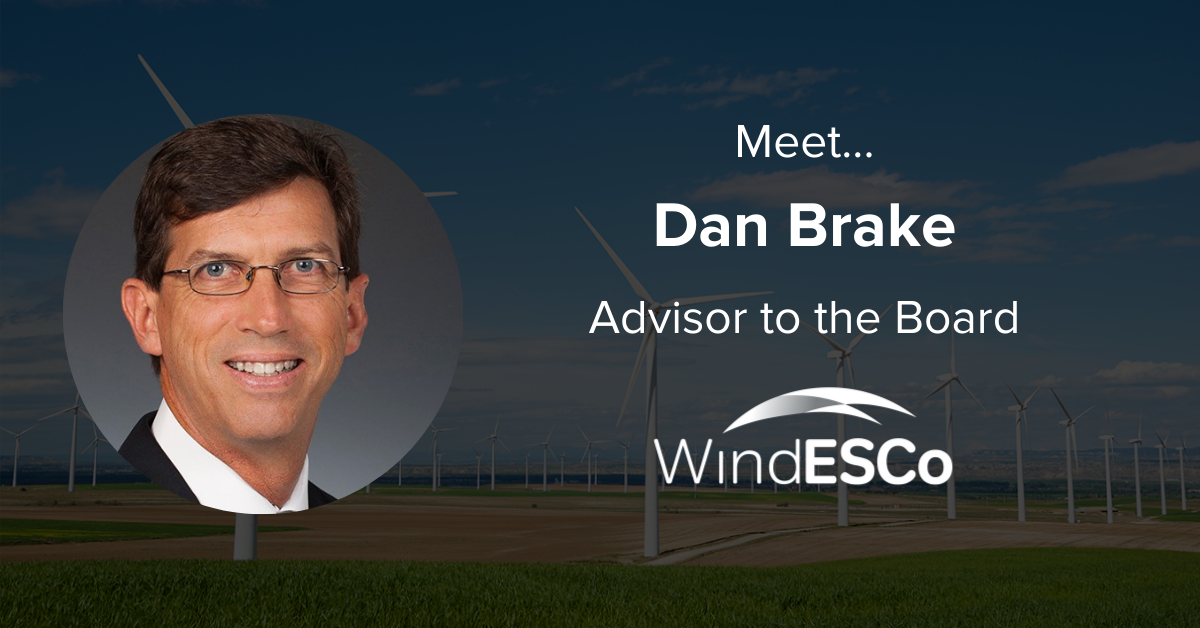 WindESCo Announces Appointment of Renewable Energy Veteran Dan Brake as New Advisor