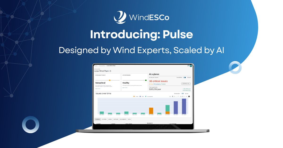 WindESCo Launches 'Pulse': The First End-to-End Solution for Performance & Asset Health